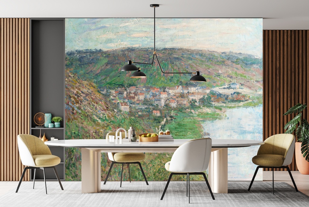 View of Vétheuil (1881) Wall Mural Artist Claude Monet