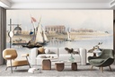 Ruins of Luxor from the Nile Wall Mural Artist David Roberts