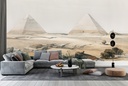 Pyramids of Geezeh (Giza) illustration Wall Mural Artist David Roberts