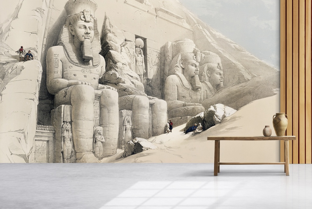 The Great Temple of Aboo Simble Nubia Wall Mural Artist David Roberts