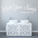 Wash Your Hands Bathroom Quote Wall Sticker - Mod9