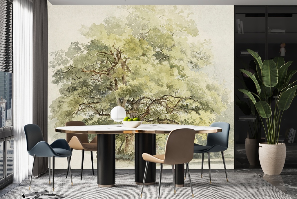 Boomstudie Wall Mural Artist George Andries Roth