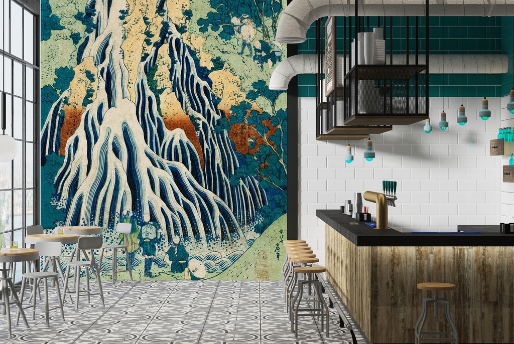 Shimotsuke Kurokami-Yama Kurifuri Wall Mural Artist Katsushika Hokusai