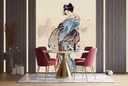 Woman, Full-Length Portrait, Standing Wall Mural Artist shika Hokusai