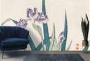 Irises Wall Mural Artist Kōno Bairei