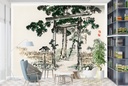 Shrine Gate Wall Mural Artist Kōno Bairei