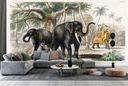 Caparisoned Elephant (1820) Wall Mural Artist Oliver Goldsmith