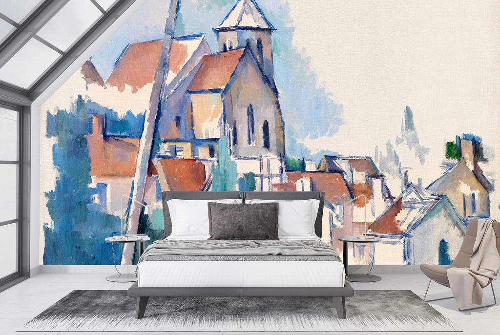 Church at Montigny-sur-Loing (1898) Wall Mural Artist Paul Cézanne