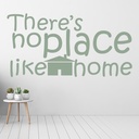No Place Like Home Family Quote Wall Sticker - Mod2