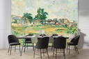 Landscape Near Paris (ca. 1876) Wall Mural Artist Paul Cézanne