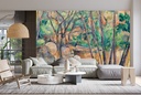 Millstone And Cistern Under Trees (1892–1894) Wall Mural Artist Paul Cézanne