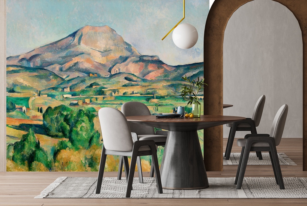 Mont Sainte-Victoire (ca. 1892–1895) Wall Mural Artist Paul Cézanne