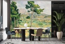 Mont Sainte-Victoire & Arc River Valley Wall Mural Artist Paul Cézanne