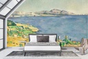 The Gulf of Marseilles (ca. 1885) Wall Mural Artist Paul Cézanne