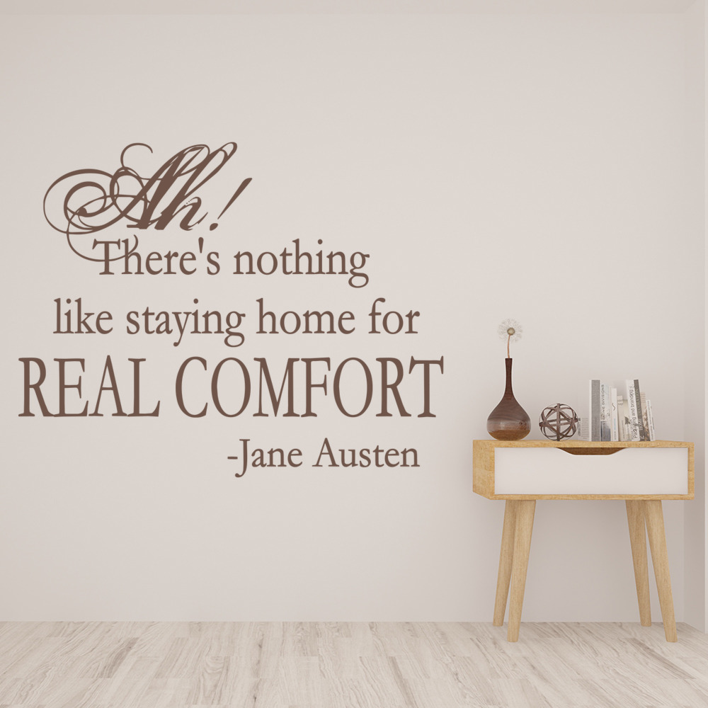 Real Comfort Jane Austen Quote Wall Sticker