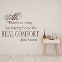 Real Comfort Jane Austen Quote Wall Sticker