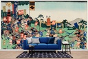 Kawanakajima no Kassen Wall Mural Artist Utagawa Kuniyoshi