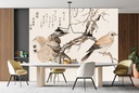 Kashidori Fukuro Wall Mural Artist Utamaro Kitagawa