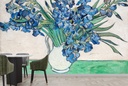 Irises (1890) Wall Mural Artist Vincent Van Gogh