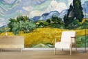 Wheat Field with Cypresses (1889) Wall Mural Artist Vincent Van Gogh