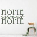 Home Sweet Home Family Quote Wall Sticker - Mod2