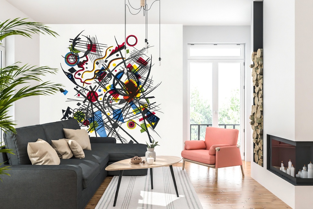 Lithographie fur die Vierte Bauhausmappe Wall Mural Artist Wassily Kandinsky