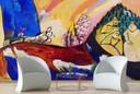 Painting with Troika (1911) Wall Mural Artist Wassily Kandinsky