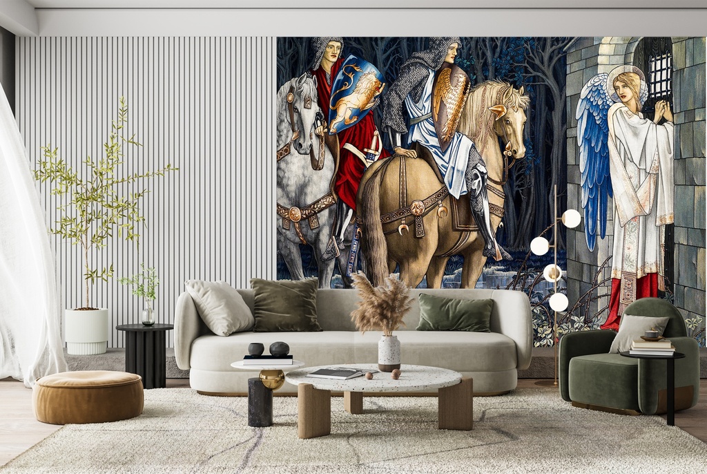 The Failure of Sir Gawaine (1895–1896) Wall Mural Artist William Morris