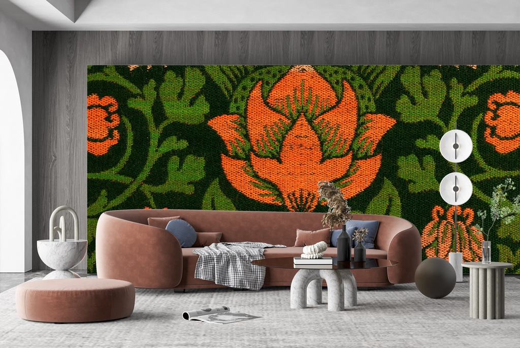 Violet and Columbine Wall Mural Artist William Morris