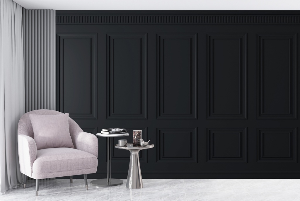 Navy Panel Wall Mural