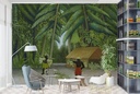 Banana Harvest (ca. 1907–1910) Wall Mural Henri Rousseau