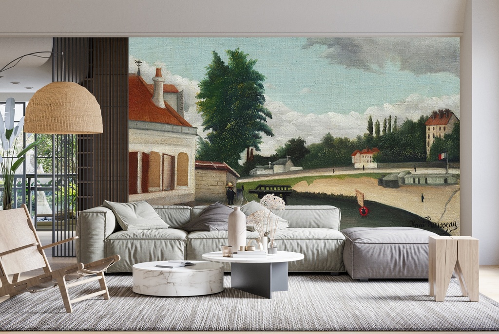 Outskirts of Paris (ca. 1897–1905) Wall Mural Henri Rousseau