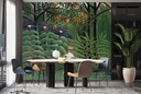 Woman Walking in an Exotic Forest (1905) Wall Mural Henri Rousseau