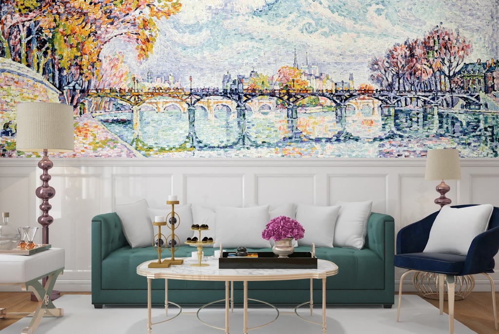 Le pont des Arts (1928) Wall Mural Paul Signac