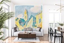 The Port, Saint–Tropez (ca. 1897) Wall Mural Paul Signac