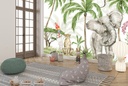 Palm Trees & Wild Animals Tropical Safari Wall Mural