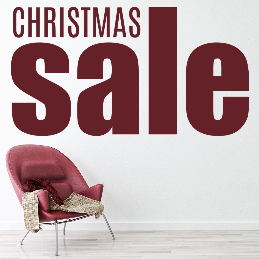 Christmas Sale Shop Wall Sticker