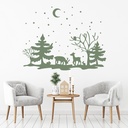 Winter Woods Christmas Scene Wall Sticker