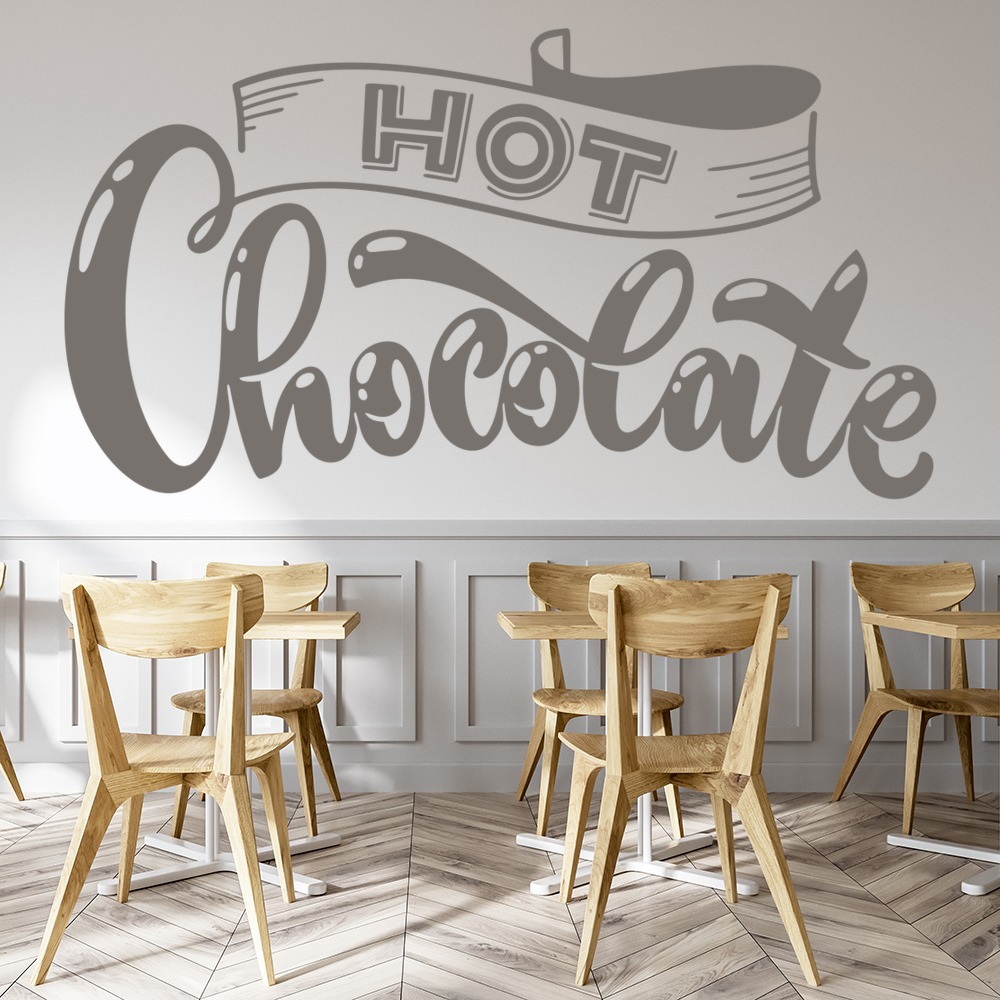 Hot Chocolate Shop Cafe Wall Sticker