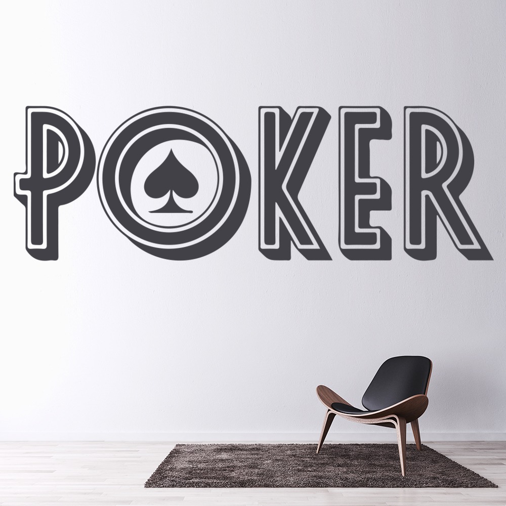 POKER Games Man Cave Bar Casino Wall Sticker