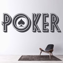 POKER Games Man Cave Bar Casino Wall Sticker