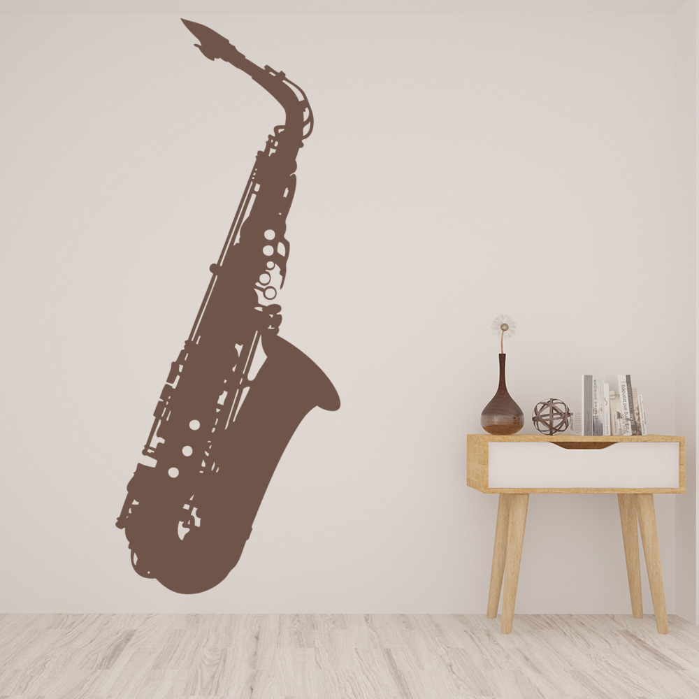 Jazz Saxophone Musical Instruments Wall Sticker | Icon Wall Stickers
