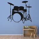 Drum Kit Music Wall Sticker
