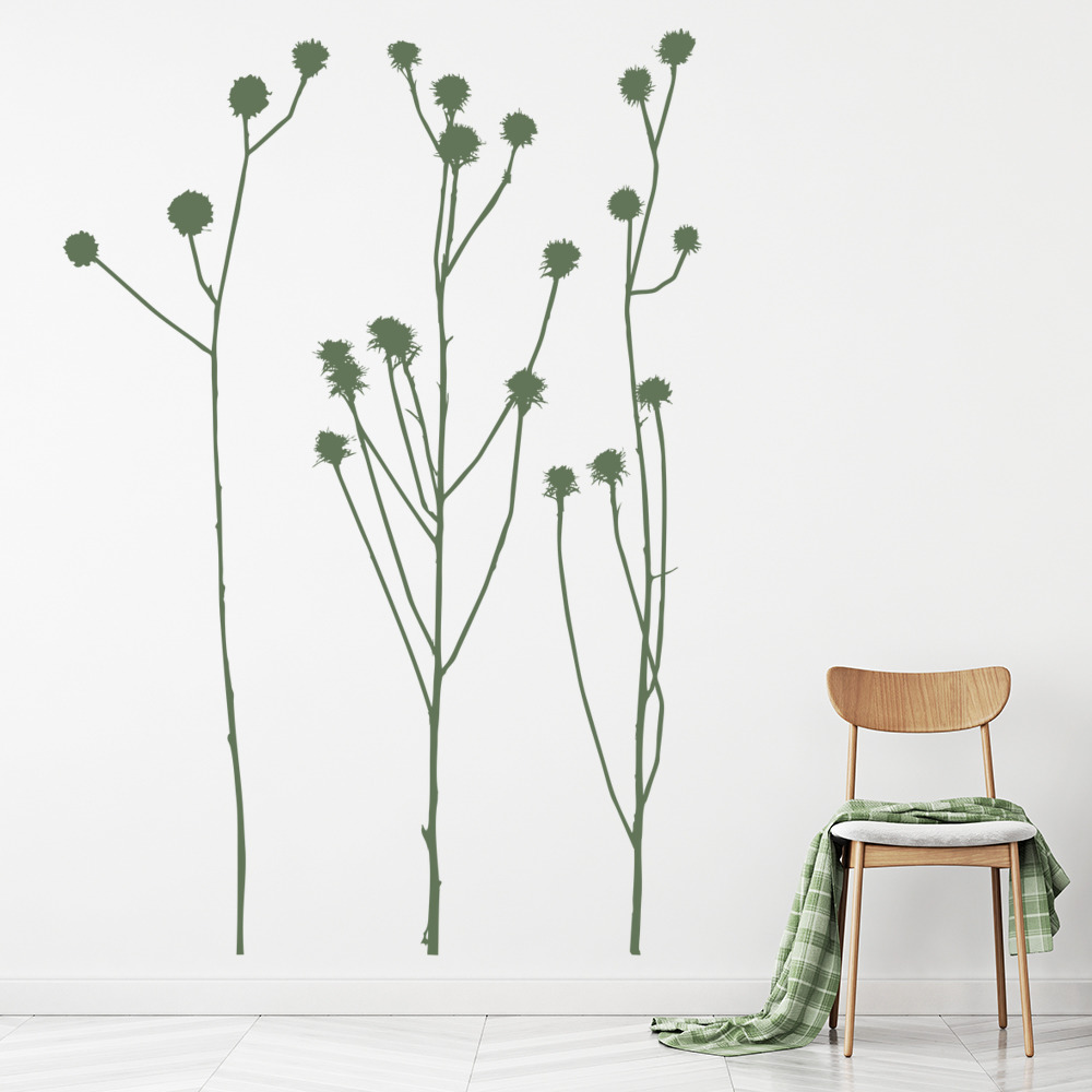 Tall Grass Simple Reeds Wall Sticker