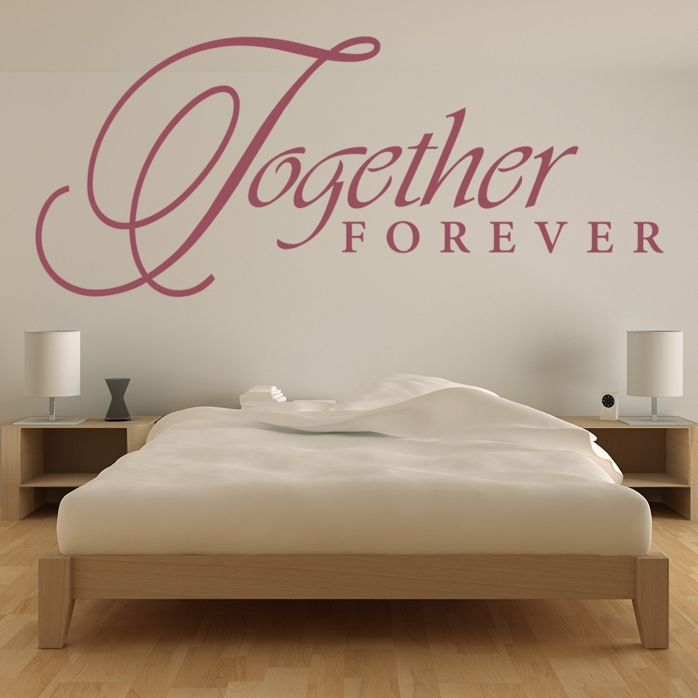 Together Forever Love Quote Wall Sticker - Mod5