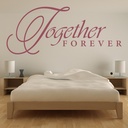 Together Forever Love Quote Wall Sticker - Mod5