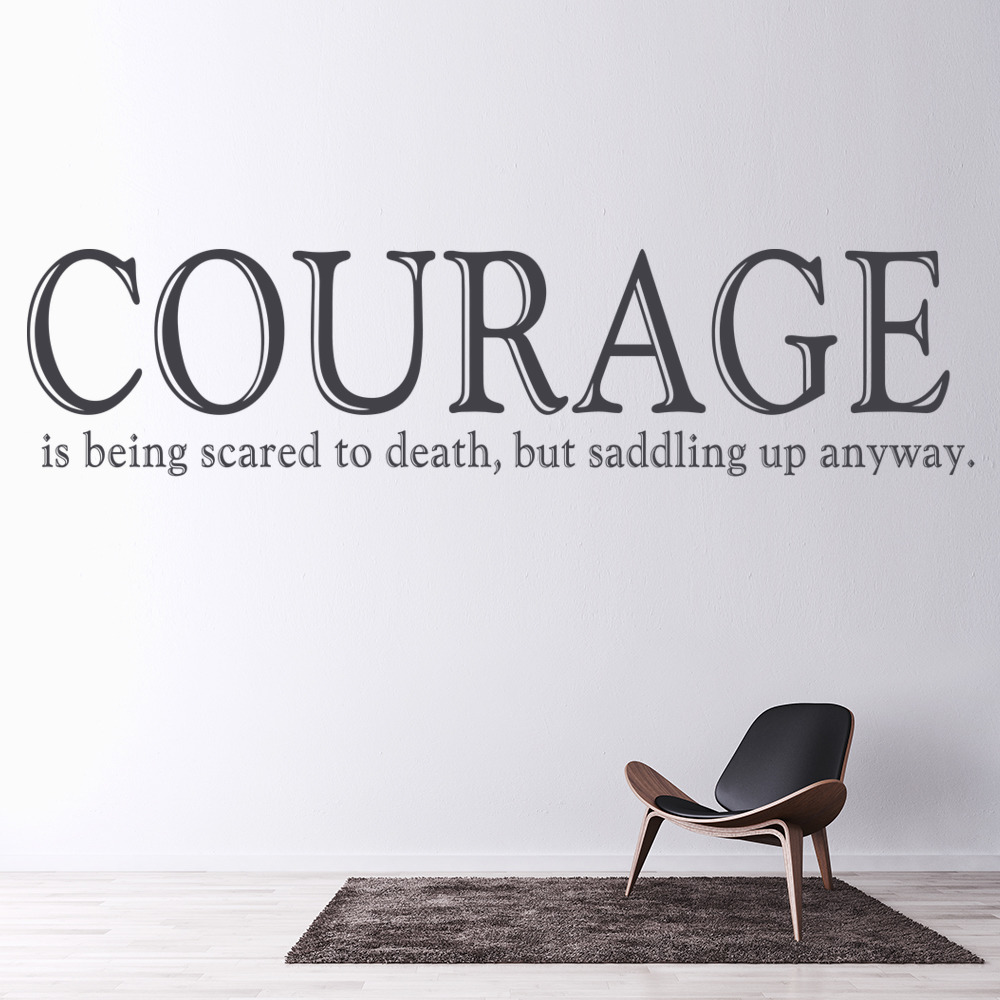 Horse Quote Courage Wall Sticker