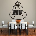 Swirl Cupcake Cake Kitchen Cafe Wall Sticker