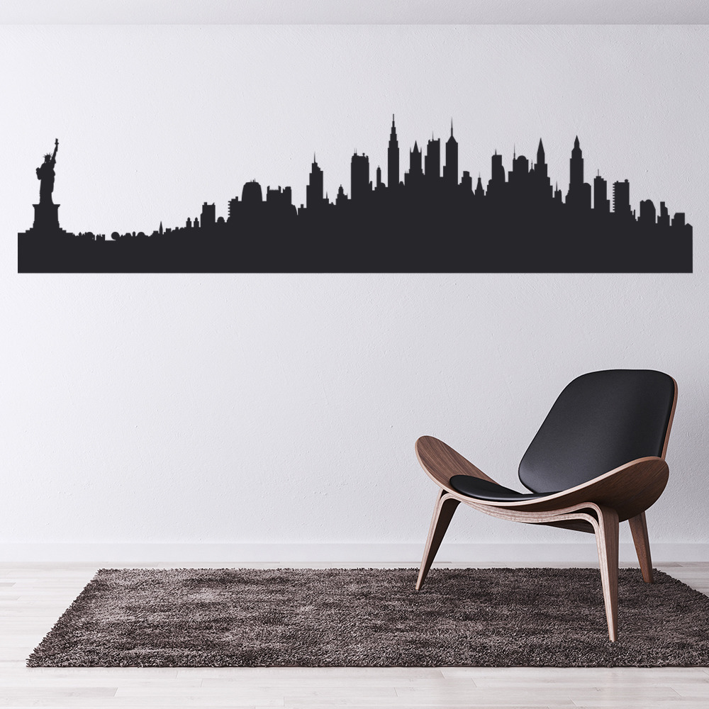 New York USA City Skyline Wall Sticker - Mod8