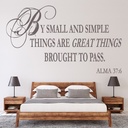 Small And Simple Things Bible Verse Wall Sticker